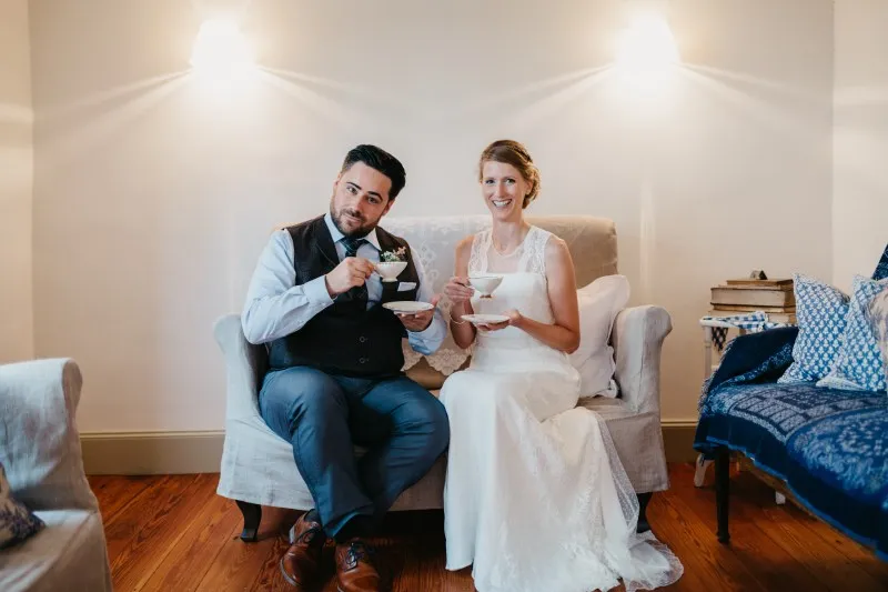 Hochzeitsfotografie im Hof