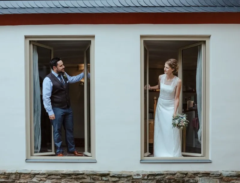 Brautpaar im historischen Ambiente